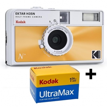 Kodak H35N YARIM FORMAT ANALOG MAKİNE + ULTRAMAX 24 FİLM HEDİYELİ ÜCRETSİZ KARGO