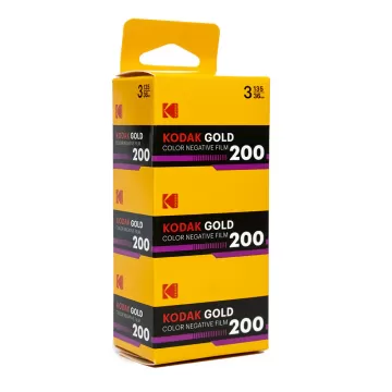 Kodak Gold 200-3LU PKT -(SKU 02/2028)135-36 -35mm c41 (ÜCRETSİZ KARGO)RETRO TASARIM ÖZEL KUTU  1980 S